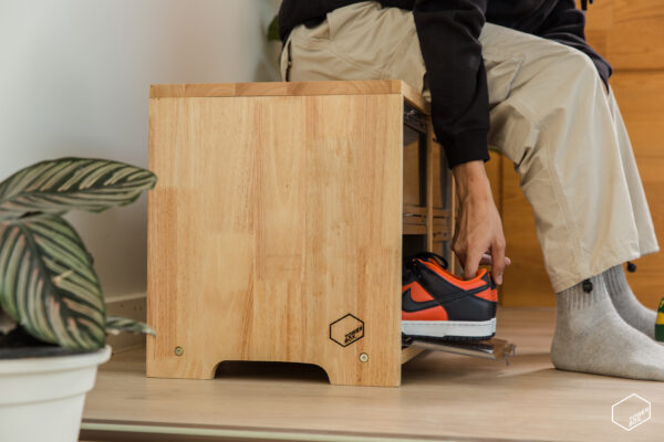 TOWER BOX SNEAKERS WOODEN STOOL